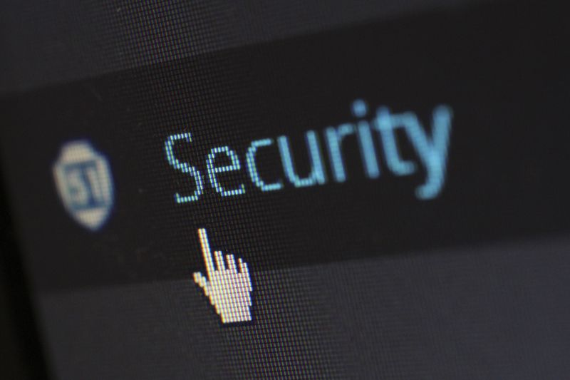 Laptop screen showing cybersecurity protection interface